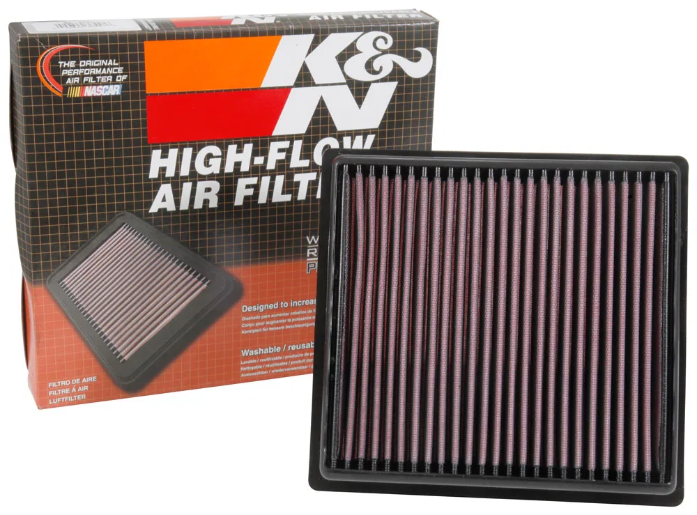 33-5064 – K&N FILTER Air Filter, Washable Red Cotton Gauze Panel - view 2